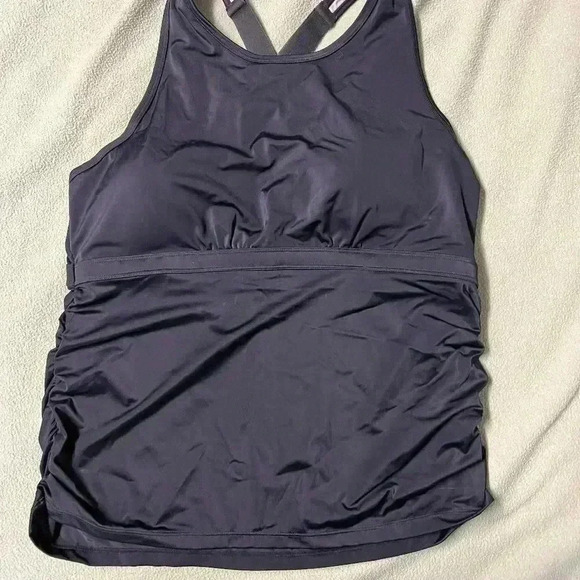 3 piece SET Tankini Top, bikini bottom & Swim Skirt Set XL - Picture 1 of 5